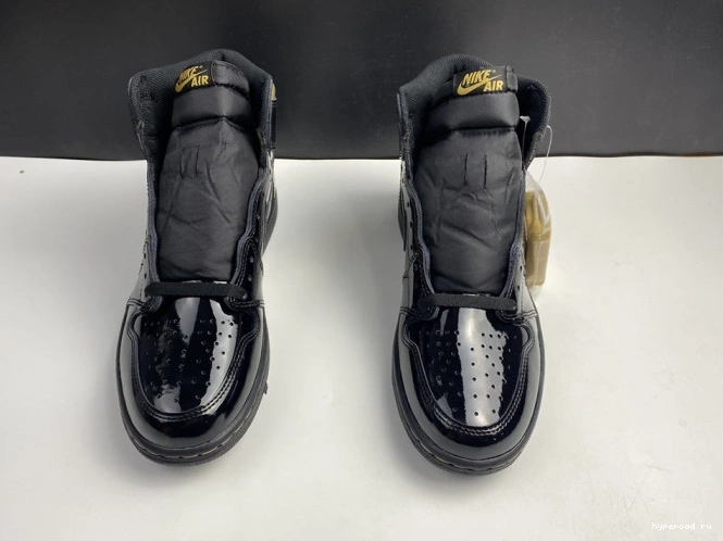 METALLIC (2020) GOLD HIGH 1 BLACK 555088-032 AIR JORDAN RETRO 0812